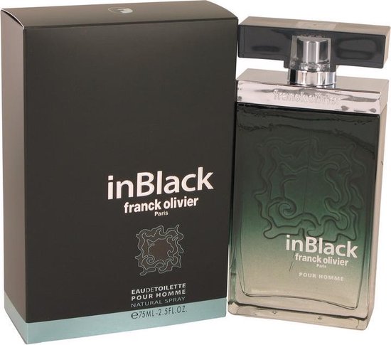 550x485-90 Franck Olivier In Black Eau De Toilette Spray 75 ml for Men - Image 1