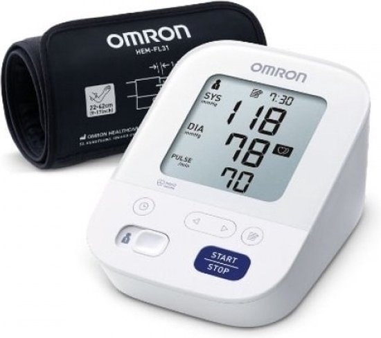 550x488-3 Omron M3 Nieuwe Versie 2020 - Comfort Bloeddrukmeter - Image 1