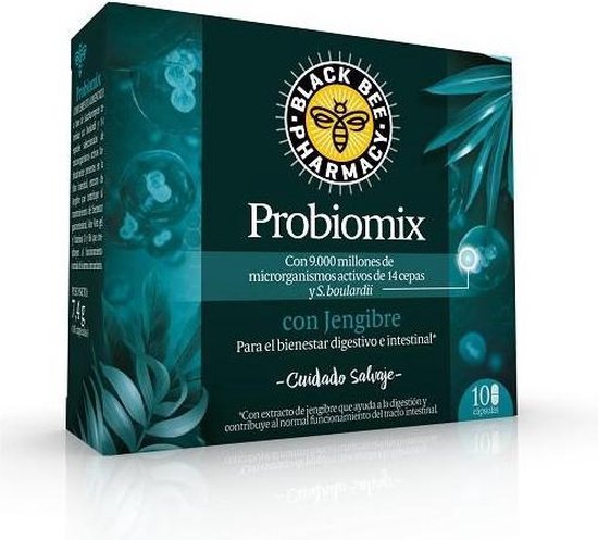 550x497-59 Black Bee Probiomix Con Jengibre 10 Cápsulas - Image 1