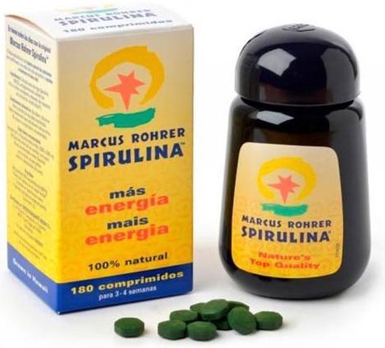 550x498-5 Marcus Rohrer Spirulina 180 Capsules - Image 1