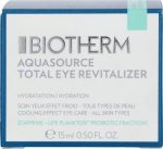 Biotherm Aquasource Total Eye Revitalizer Cooling Effect Eye Care Creme WallenKringen 15ml - Image 4
