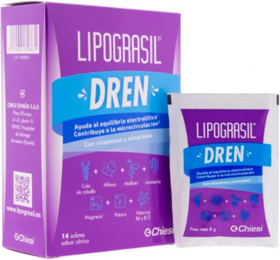 550x511-27 Lipograsil Dren Citrus Flavour 14 Sachets - Image 1