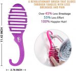 Wet Brush - original detangler - haarborstel voor in de douche - ophanghaak - Glitter Paars - Image 2