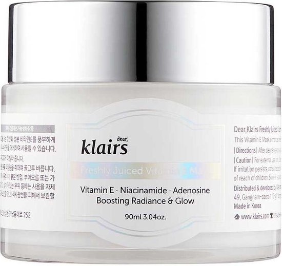 550x519-3 Klairs Freshly Juiced Vitamin E Mask 90 ml - Image 1