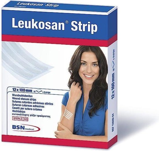 550x523-6 Leukosan Strip Ster 6x38mm (6 stuks) + 6x75mm (3 stuks) 72628-16 (9 stuks) - Image 1