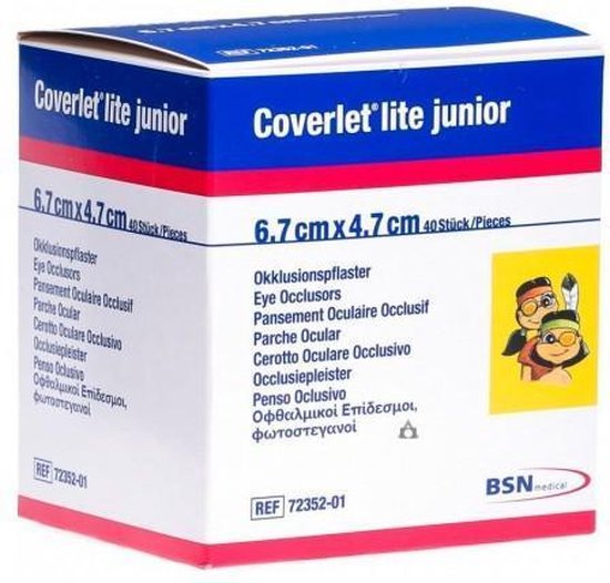 550x526-7 Coverlet Lite Junior Parches Oculares 6,7 Cm X 4,7 Cm 40 Unidades Bsn Medical - Image 1
