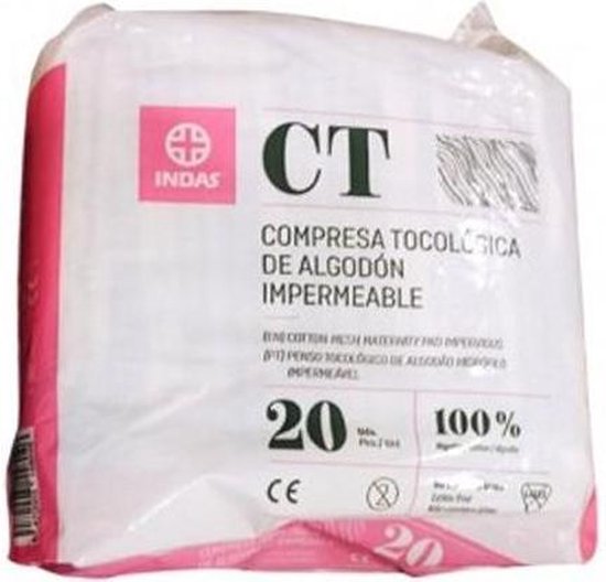 550x528-23 Katoenen Kraamverband Maternity Indasec (20 uds) - Image 1