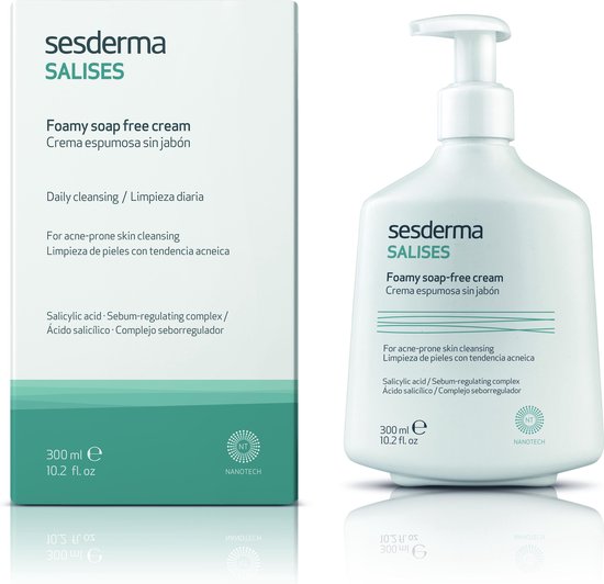 550x532-25 Sesderma - Salicy (Foamy Soap Free Cream) Antibacterial Face & Body Cleanser 300 ml (U) - Image 1