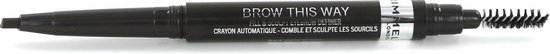 550x54-1 Rimmel Brow This Way Fill & Sculpt Wenkbrauwpotlood - 004 Soft Black - Image 1
