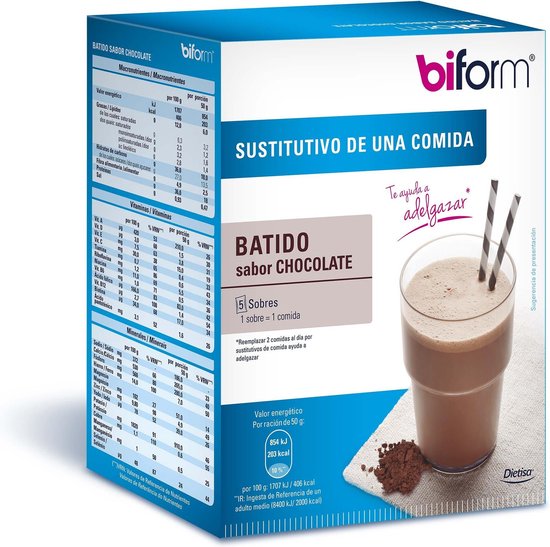 550x547-256 Biform Batido Chocolate 5 Sobres - Image 1