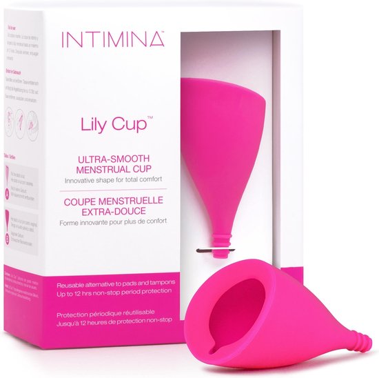 550x548-206 Intimina - Lily Cup maat B - dunne menstruatiecup, vrouwelijke cup, tot 8 uur te gebruiken - Image 1