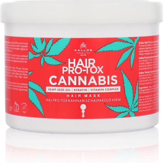 550x548-223 Herstellend Haar Masker Kallos Cosmetics Hair Pro-Tox Cannabis 500 ml - Image 1
