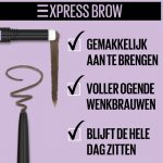 Maybelline New York - Express Brow Duo - 02 Medium Brown - Bruin Wenkbrauwpotlood en Poeder - Image 4
