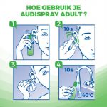 Audispray Adult - Oorsmeer Verwijderaar - Oorspray - 100% Natuurlijke Spray - Oordruppels - Oorreiniger - Oorspuit - Alternatief Wattenstaafjes - Image 2