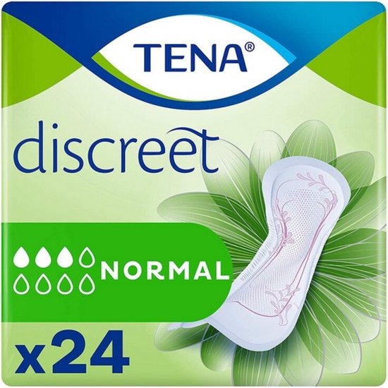 550x550-7279 Tena Discreet Normal Incontinentie Maandverband - 24 Stuks - Image 1