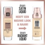 Maybelline Dream Satin Liquid Foundation & Serum 10 Ivory 30ml - Image 2