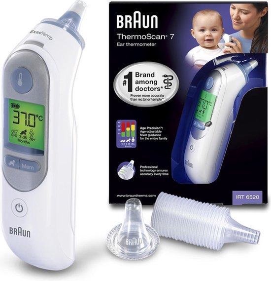 550x569-5 Braun Oorthermometer - Thermoscan IRT6520WE - Image 1