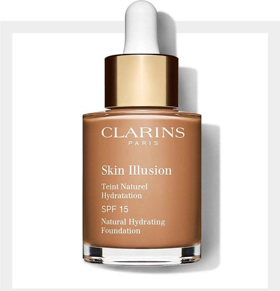 550x571-43 Clarins Skin Illusion Teint Naturel Hydratation - SPF 15 - Foundation - 113 Chestnut - 30 ml - Image 1