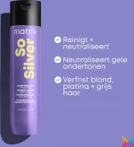 Matrix So Silver Shampoo – Reinigt en neutraliseert blond, grijs en wit haar – 300 ml - Image 3