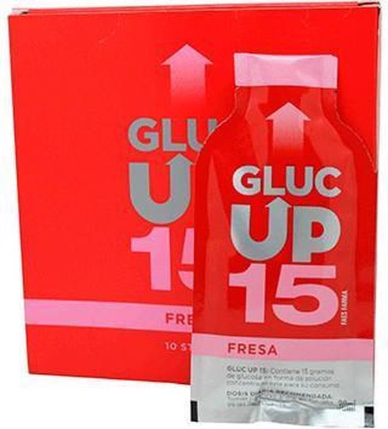 550x608-27 Gluc Up Gluco Up Fresa 15g X 10 Sticks Faes Pharma - Image 1