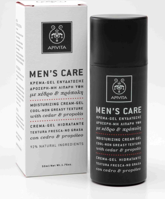 550x663-45 Apivita Moisturizing Cream-Gel for Men - Image 1