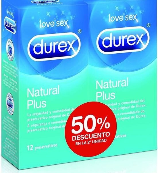 Condooms Durex Natural Plus 24 Stuks