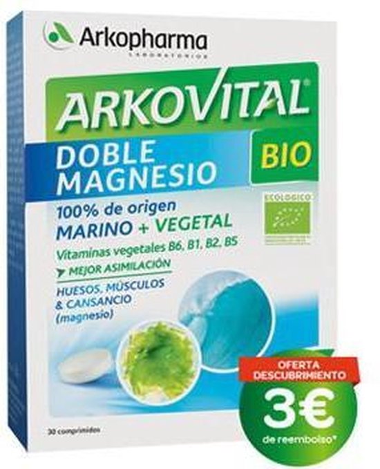 550x679-17 Arkopharma Arkovital Double Magnesium Bio 30 Tablets - Image 1