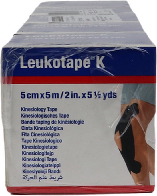550x685-5 Leukotape k 5cmx5m zwart 1 st - Image 1