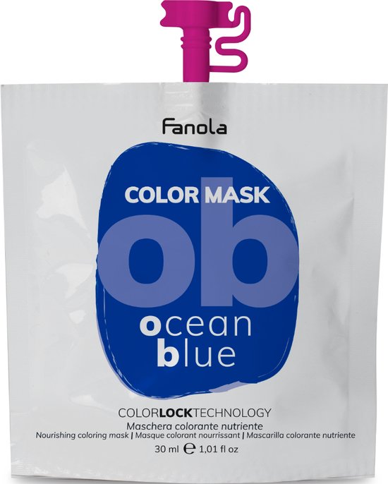 550x686-34 Fanola Masker Color Mask Ocean Blue - Image 1