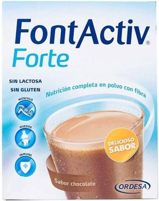 550x694-22 Ordesa Fontactiv Forte Chocolate Flavour 30g 14 Sachets - Image 1