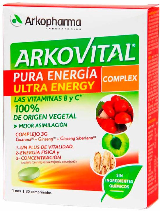 550x728-51 Arkovital Ultra Energy Complex 30u - Image 1