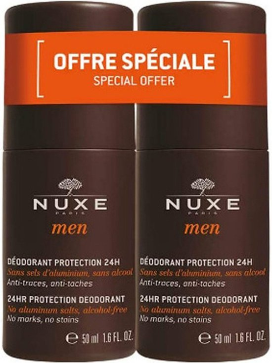 550x733-218 Nuxe Men 24 HR Protection Deodorant Duo Pack - 2 x 50 ml - Image 1