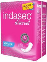 Incontinence Sanitary Pads Discreet Indasec 24 Uds - Image 2