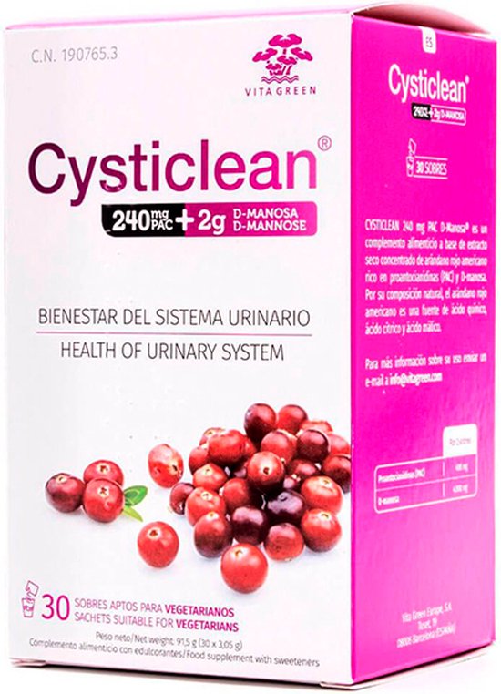 550x762-1575 Cysticlean Urinary System Wellness 30 Sachets 240mg - Image 1