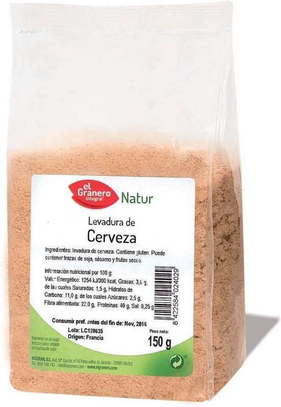 550x796-22 Granero Levadura De Cerveza 150g - Image 1