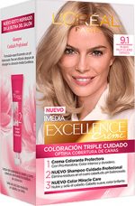 L'oréal Paris Excellence Creme Tinte #9,1 Rubio Claro Claro Ceniza 192 Ml - Image 2