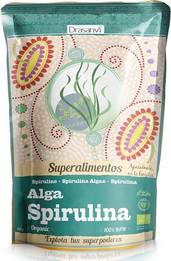 550x839-17 Drasanvi Alga Spirulina Bio 150 G Doypack Superalimtes Drasanvi - 0 - Image 1