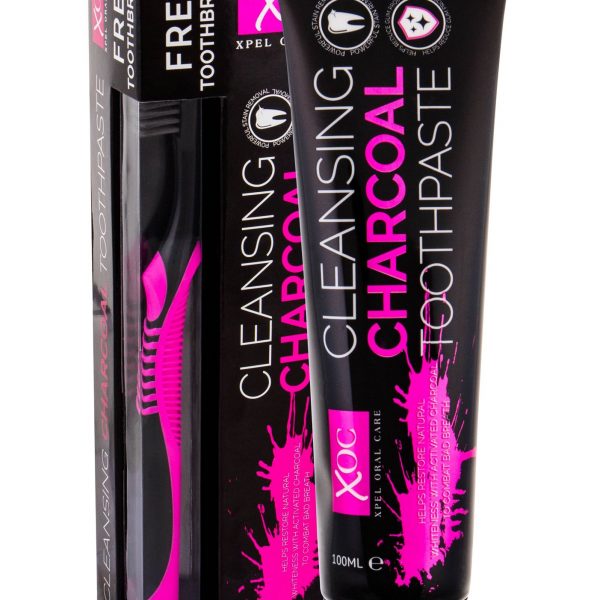 Teeth Whitening Toothpaste Cleansing Charcoal Toothpaste   Free Toothbrush   Free Delivery