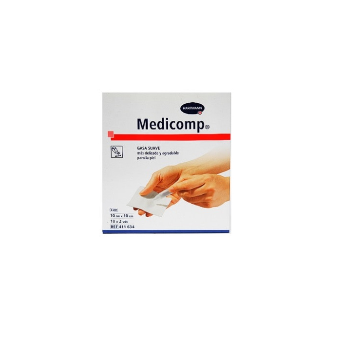 677898_3748dafcd37bdc4a1c361a72f779dddf Hartmann Medicomp Sterile Gauze 10x10cm 10x2 Units - Image 1