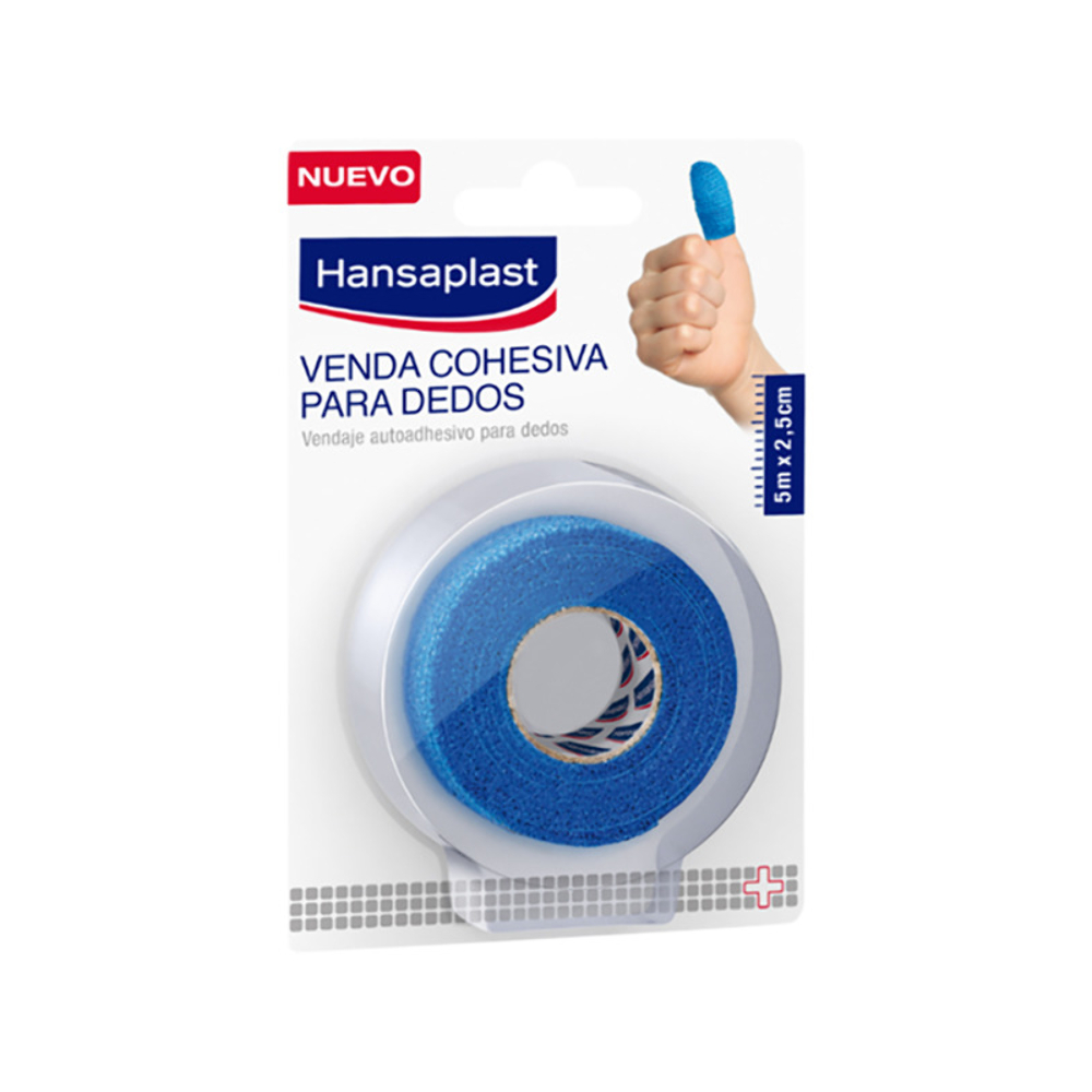 694695_30efe4e5fded94af82dfaac89de51131 Hansaplast Blue Finger Cohesive Bandage - Image 1