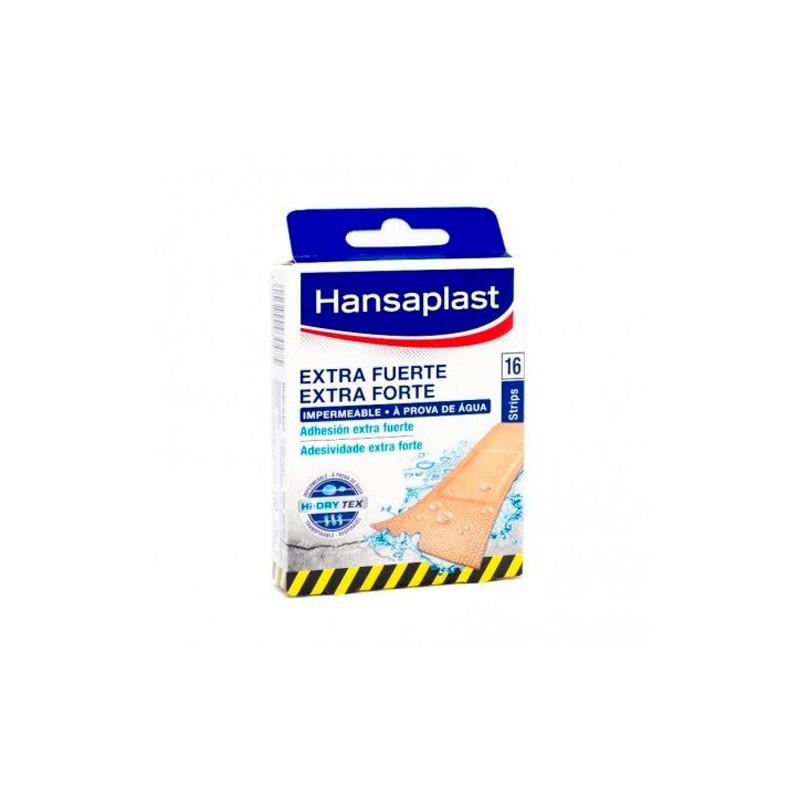 695285_7f12eb01d03d6e1aec1906930d51fb2d Hansaplast Extra Strong Adhesive Dressing 16 Strips - Image 1