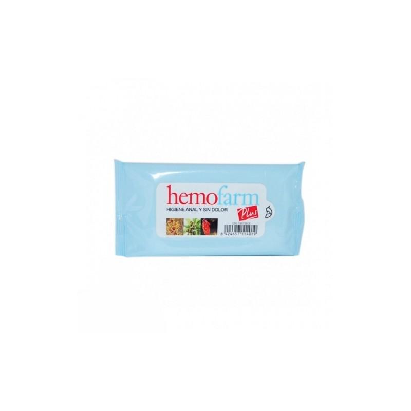 698239_c9c0bedd7bc9c4ca289b4ec2640f5568 Hemofarm Plus Wet Wipes 20 Envelopes - Image 1