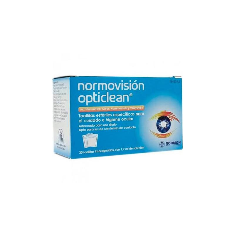 700190_208f1bbff43c5622a636c6536eb89edd Normon Normovisión Opticlean 30 Toallitas - Image 1