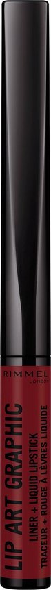 74x840-9 Lip Art Graphic Liner&liquid Lipstick By Rimmel #810-be-free - Image 1