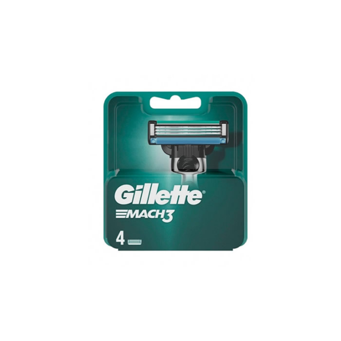 7702018579013_1 Gillette Mach3 Refill 4 Units - Image 1