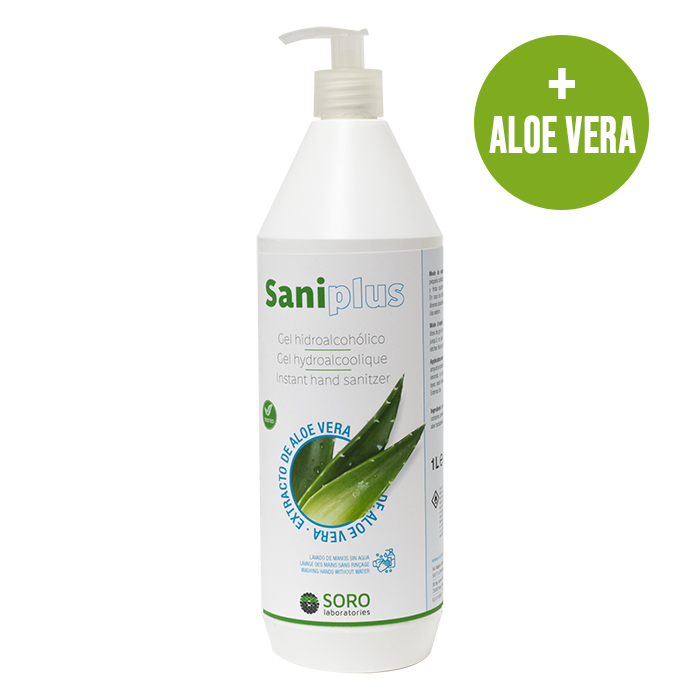 8400000000002_2 Hydroalcoholic Hand Gel Sanitizer With Aloe Vera 1 Litre - Image 1