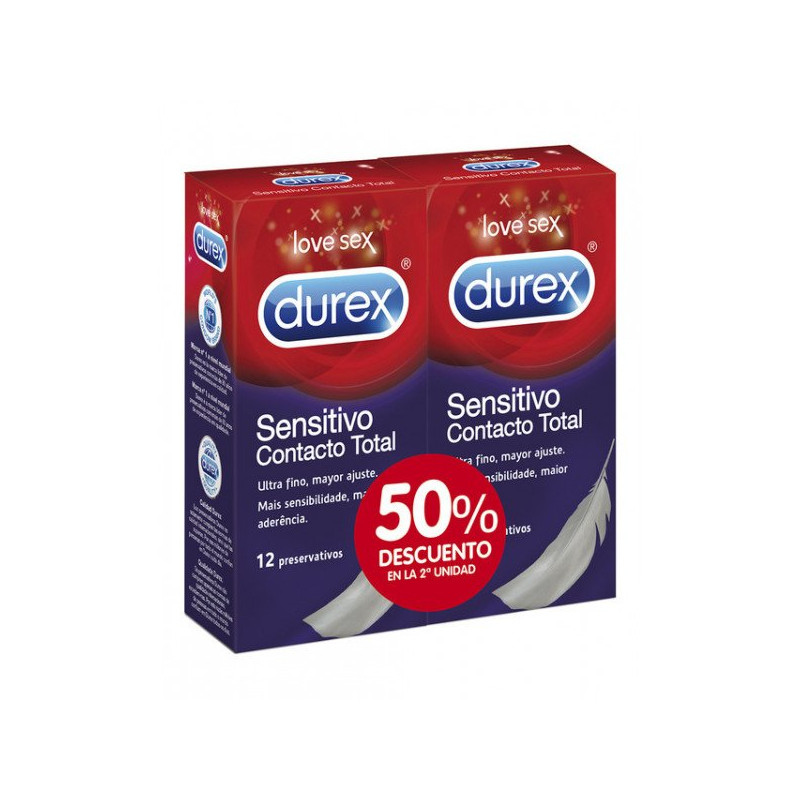 8410104885212_1 Durex Sensitivo Contacto Condoms 2x12Unidades - Image 1