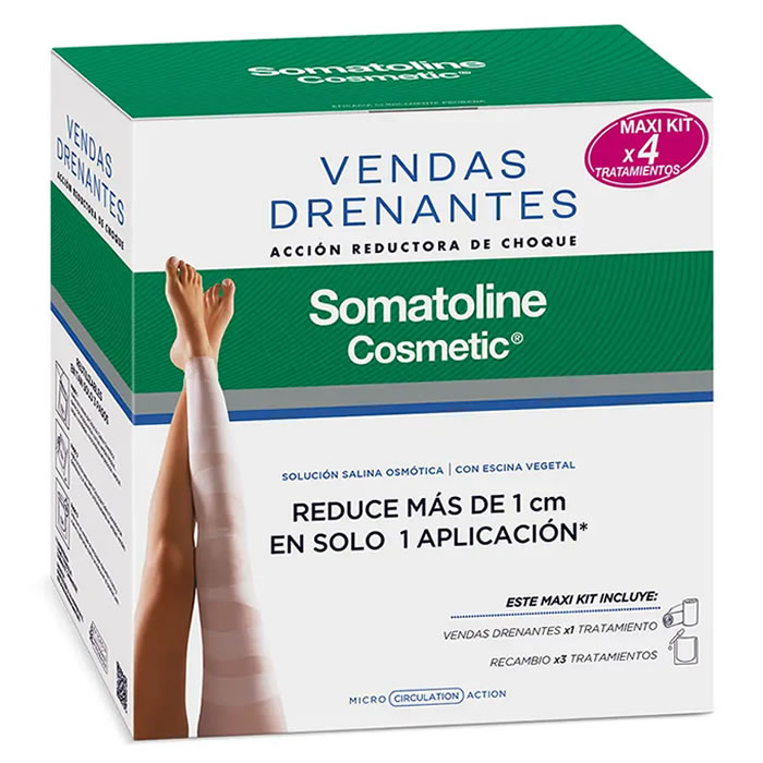 8410118034118 Somatoline Drainage Bandages Maxi Kit 4 Piece Set - Image 1