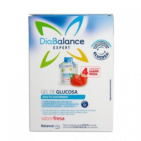 8410128002510 Diabalance Expert Glucose Gel Sustained Effect Strawberry 4 Sachets - Image 1