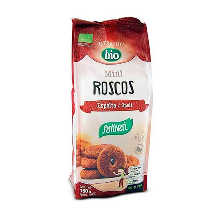 8412170037113_1 Santiveri Organic Spelt Mini Bagels 150g - Image 1